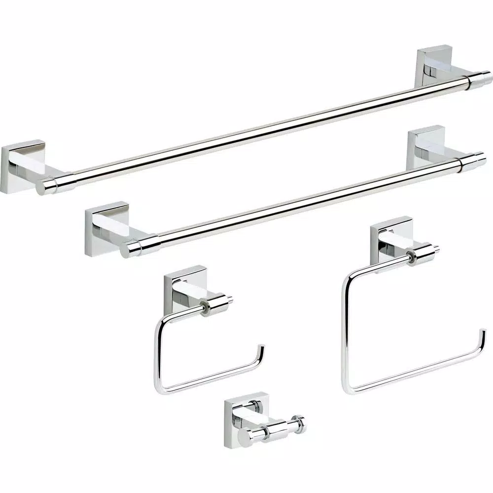 Franklin Brass Maxted 5-Piece Polished Chrome Bath Hardware Accessory Set