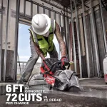 Milwaukee MX FUEL 14 in. Cordless Cut-Off Saw Kit with (2) Batteries and Charger thumbnail 5