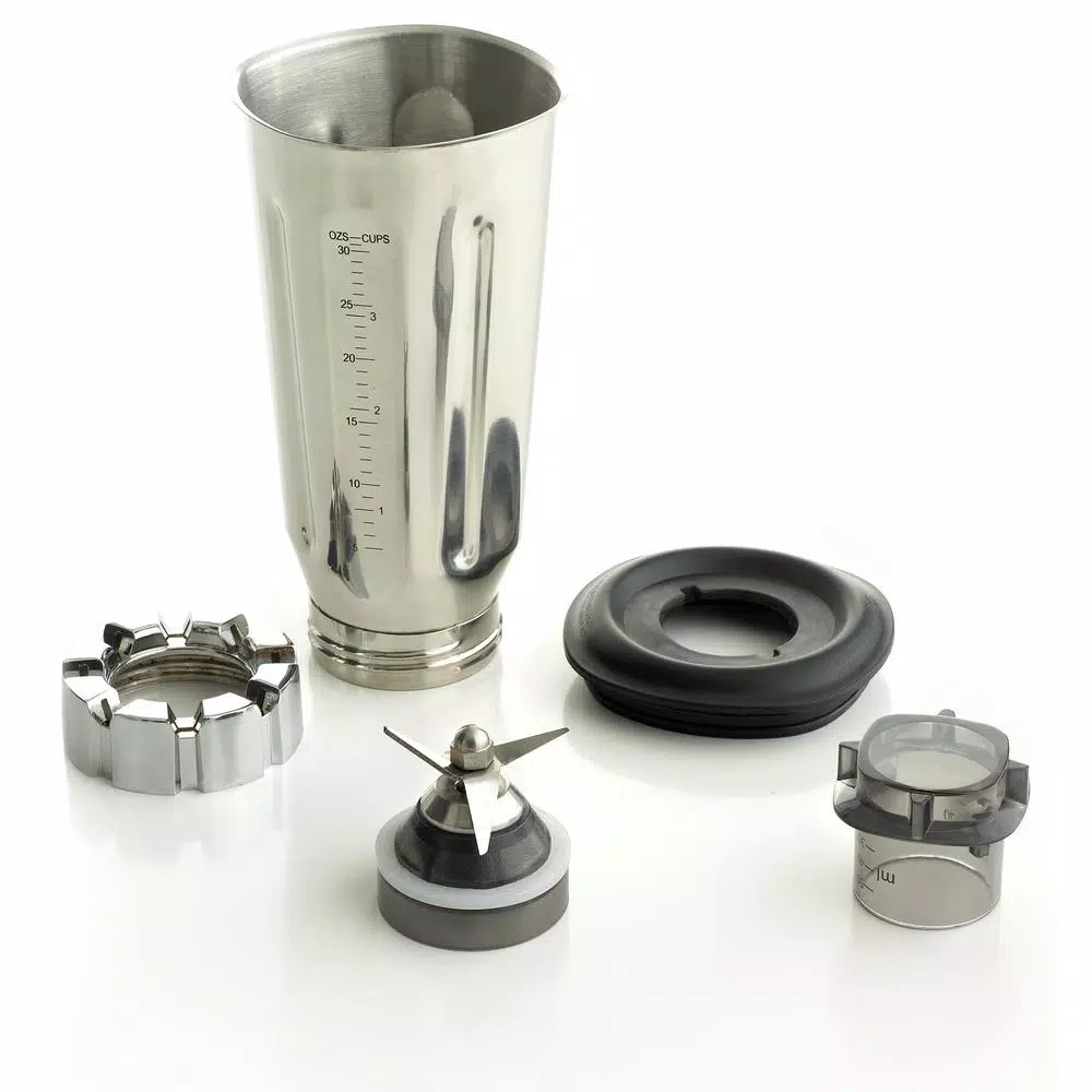 Omega BL360S 1 HP 2-Speed Blender with 32 oz. Stainless Steel Jar, Silver