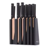 Hampton Forge Knight 13-Piece Titanium Plated Cutlery Set with Wooden Storage Block thumbnail 3