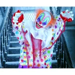 Haunted Hill Farm 5.5 ft. Animatronic Scary Talking Clown Halloween Prop thumbnail 10