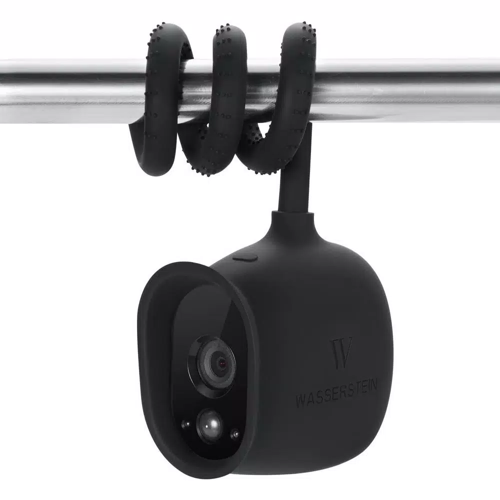 Wasserstein Versatile Twist Mount for Arlo HD Camera, Flexible Silicone Gooseneck Mount, Black