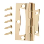 Everbilt 2-1/2 in. Bright Brass Non-Mortise Door Hinges, 2-Pack thumbnail 1