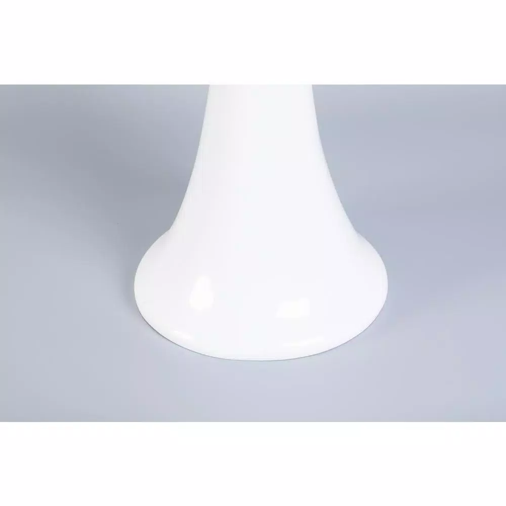 Uniquewise 39 in. White Modern Fiberglass Tall Floor Vase - Unique Oval Design
