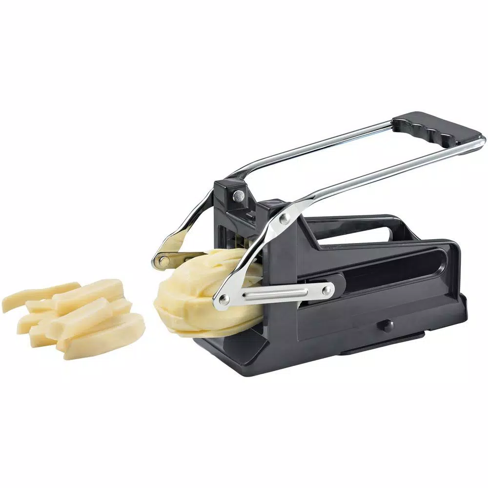 Starfrit Gourmet Fry Cutter with Stainless Steel Blades and Suction Base