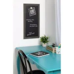 DesignOvation Wyeth Framed Magnetic Chalkboard Memo Board, 13 x 26 inch thumbnail 6
