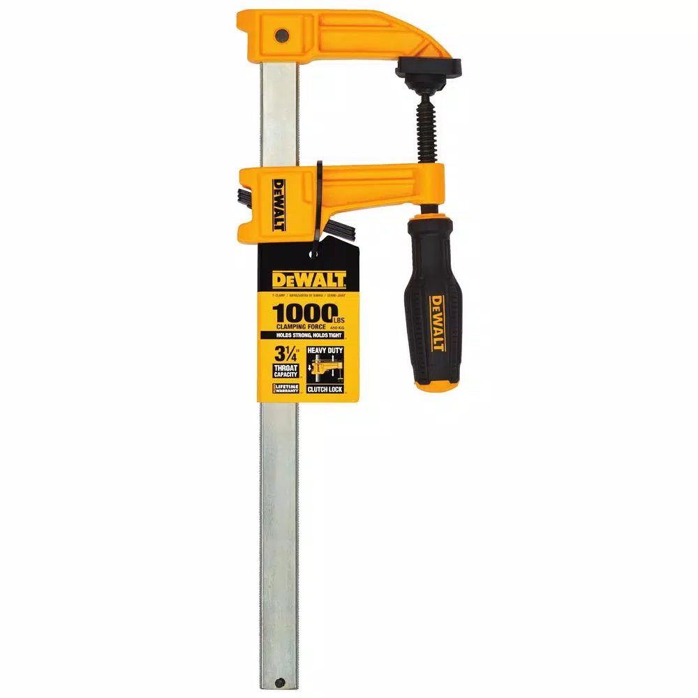 DEWALT 12 in. Heavy Duty Bar Clamp with 1000 lb. Clamping Force