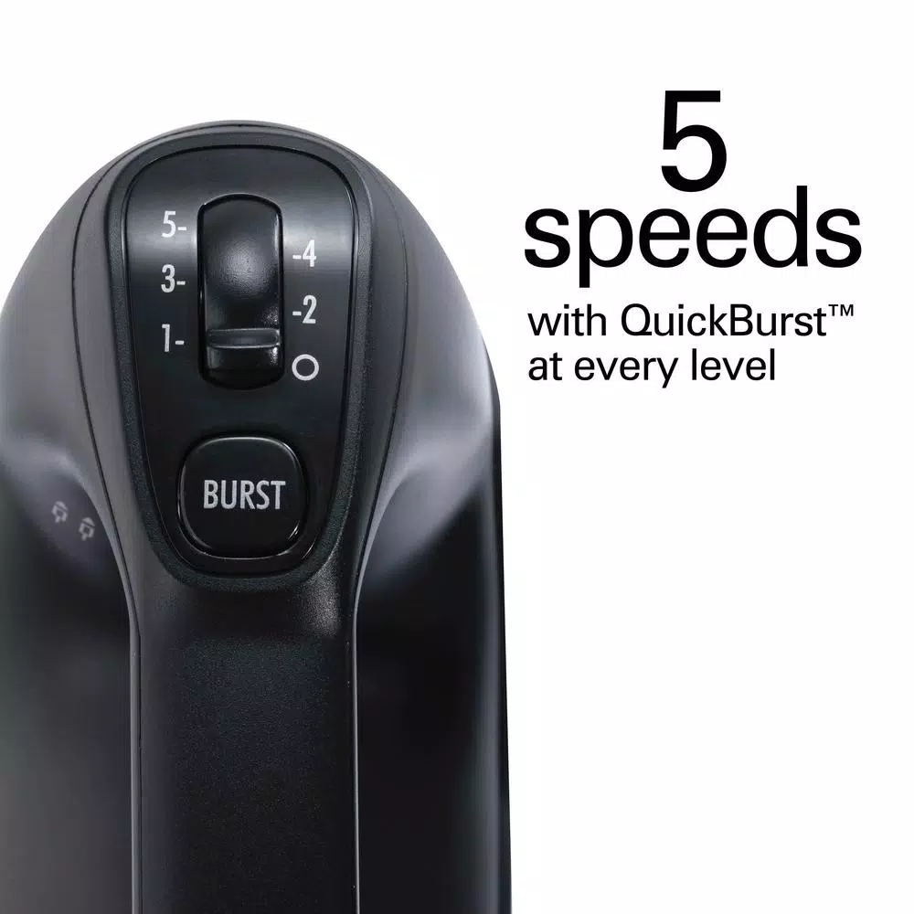 Hamilton Beach Professional 5-Speed Hand Mixer, Black