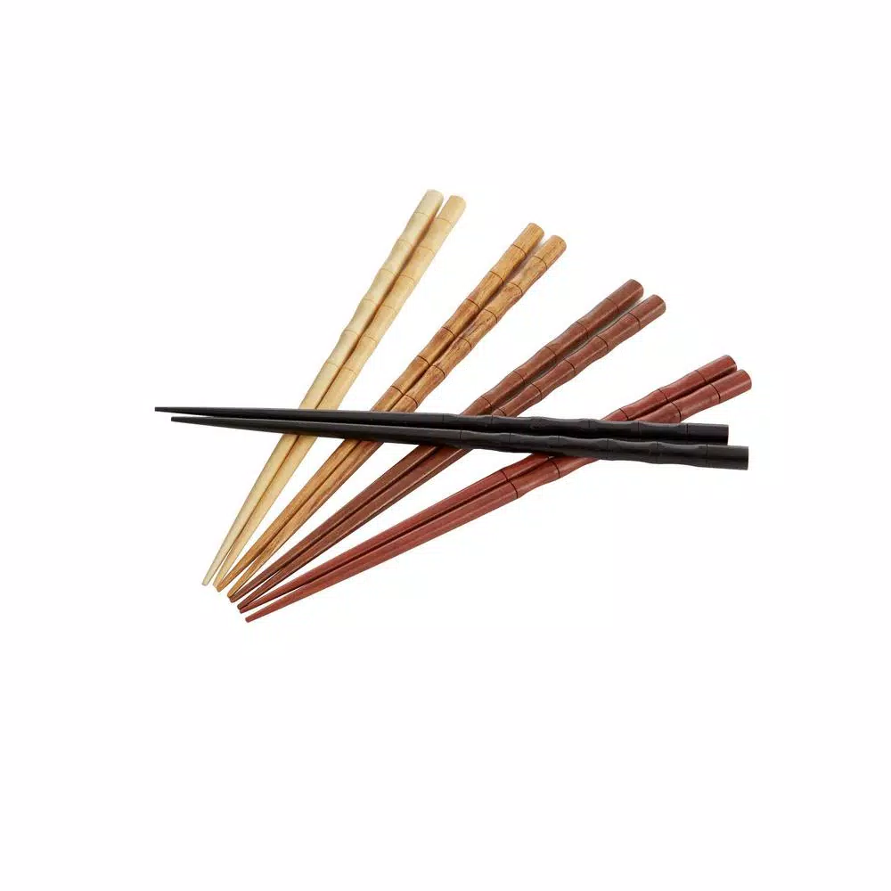BergHOFF Bohemian Bamboo Chopsticks, Multi-Color Set of 5 Pairs