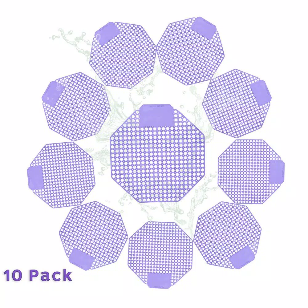 Alpine Industries Kiwi Grapefruit Dual-Sided Anti-Splash Urinal Screens (10-Pack)