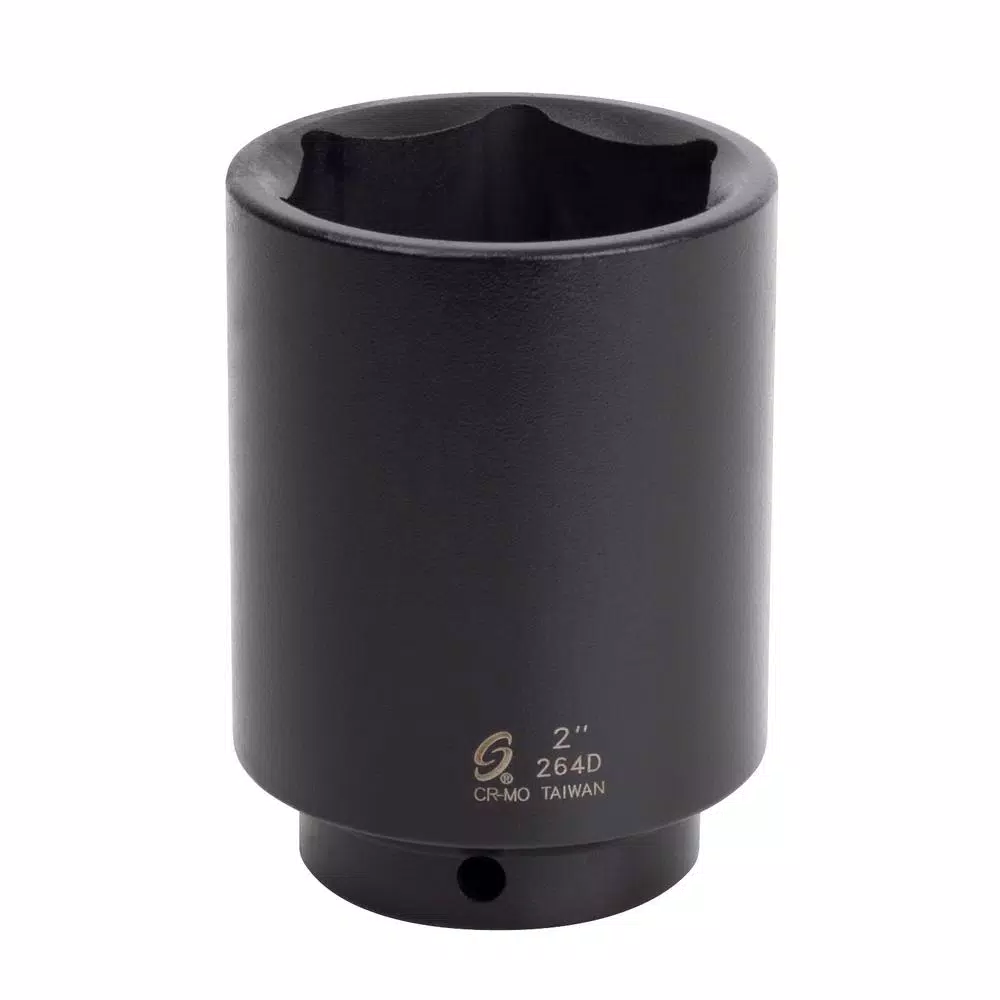 Sunex Tools 1/2 in. Drive 2 in. Deep Impact Socket, 6-Point SAE