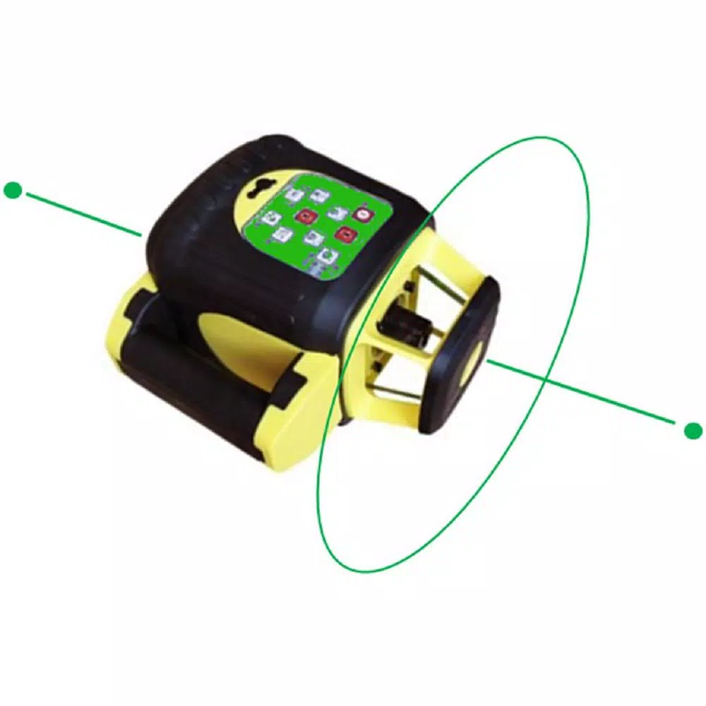 AdirPro HV8GL Green Beam Self-Leveling Rotary Laser Level with Receiver and Remote, 1650 ft. Range