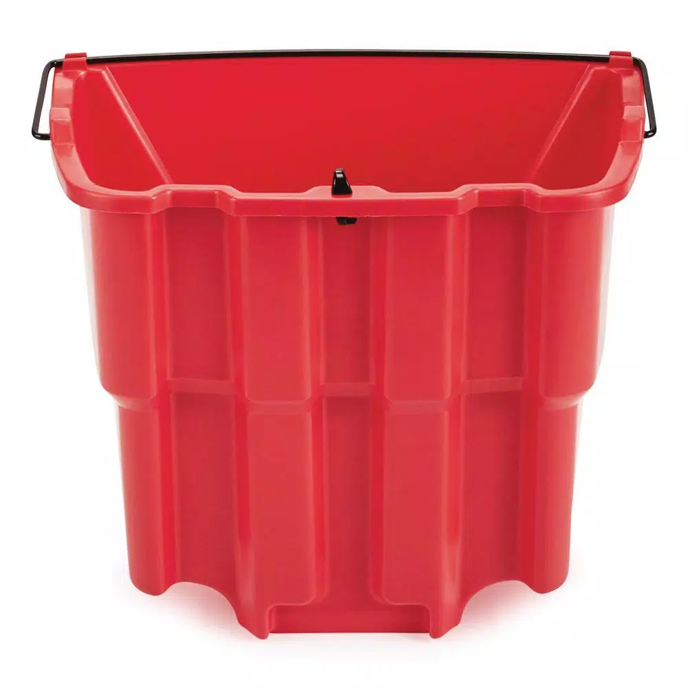 Rubbermaid Commercial Products Rubbermaid WaveBrake 4.5 Gal. Red Plastic Dirty Water Bucket