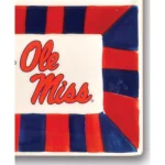 Magnolia Lane Ole Miss NCAA Officially Licensed 4-Section Ceramic Tailgating Serving Platter thumbnail 2