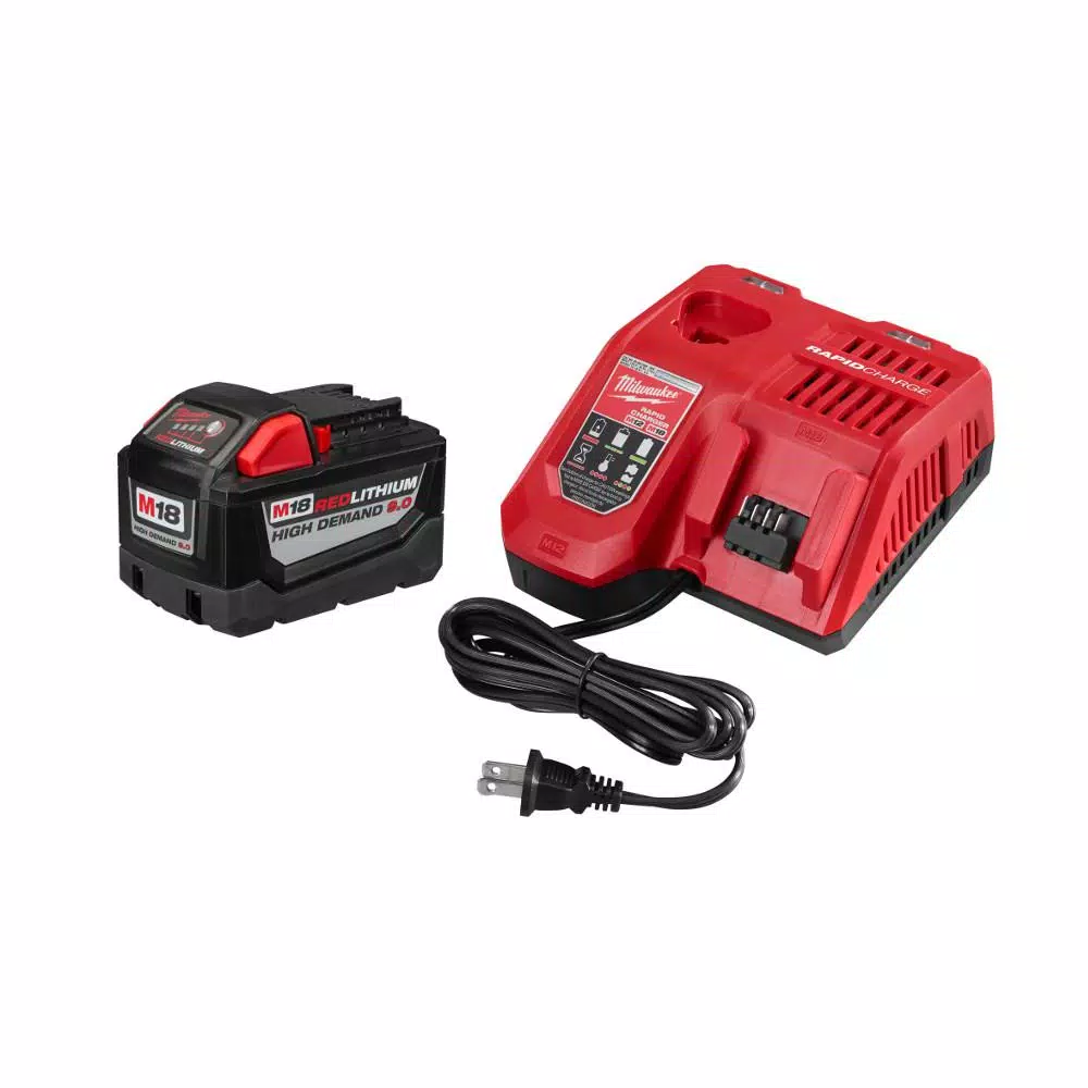 Milwaukee M18 ONE-KEY ROCKET Dual Pack Tower Light Kit with (2) 9.0 Ah Batteries and Rapid Charger