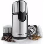 KitchenAid One-Touch 4 oz. Blade Coffee Grinder with Spice Bowls, Onyx Black thumbnail 3