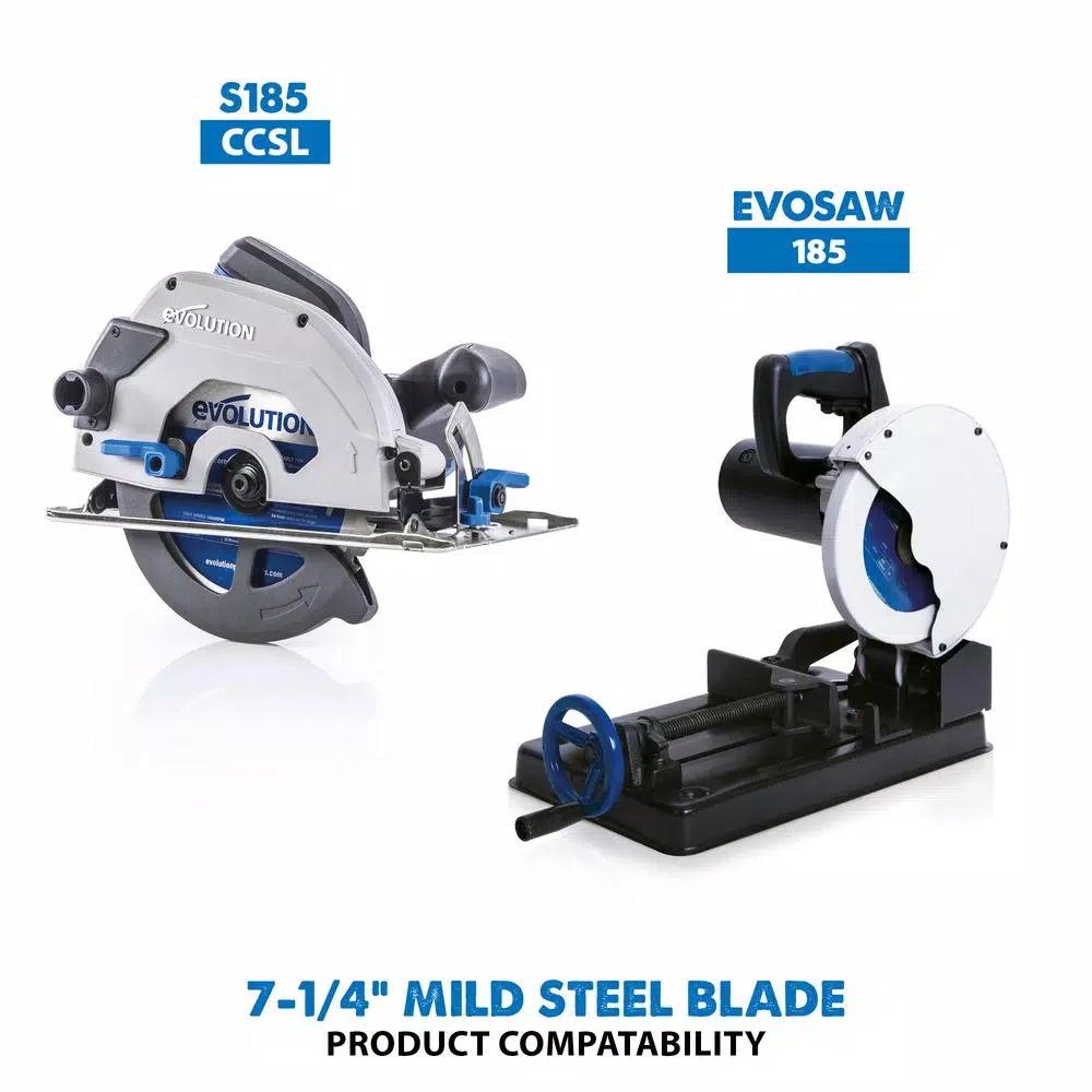 Evolution Power Tools Evolution 7-1/4 in. 40-Teeth Carbide Mild Steel Cutting Saw Blade
