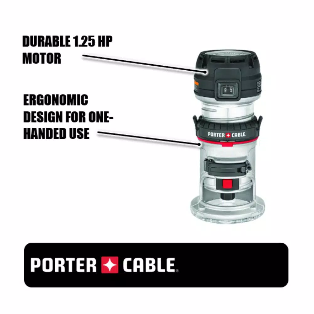 Porter-Cable Porter Cable 450 1.25 HP Max Torque Compact Corded Router