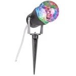 LightShow 10 in. Red Green Blue Kaleidoscope Projection LED Spotlight with Stake thumbnail 1