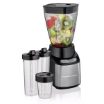 Hamilton Beach Stay or Go 2-Speed Personal Blender, 32 oz. Jar and Travel Cups, Black thumbnail 1