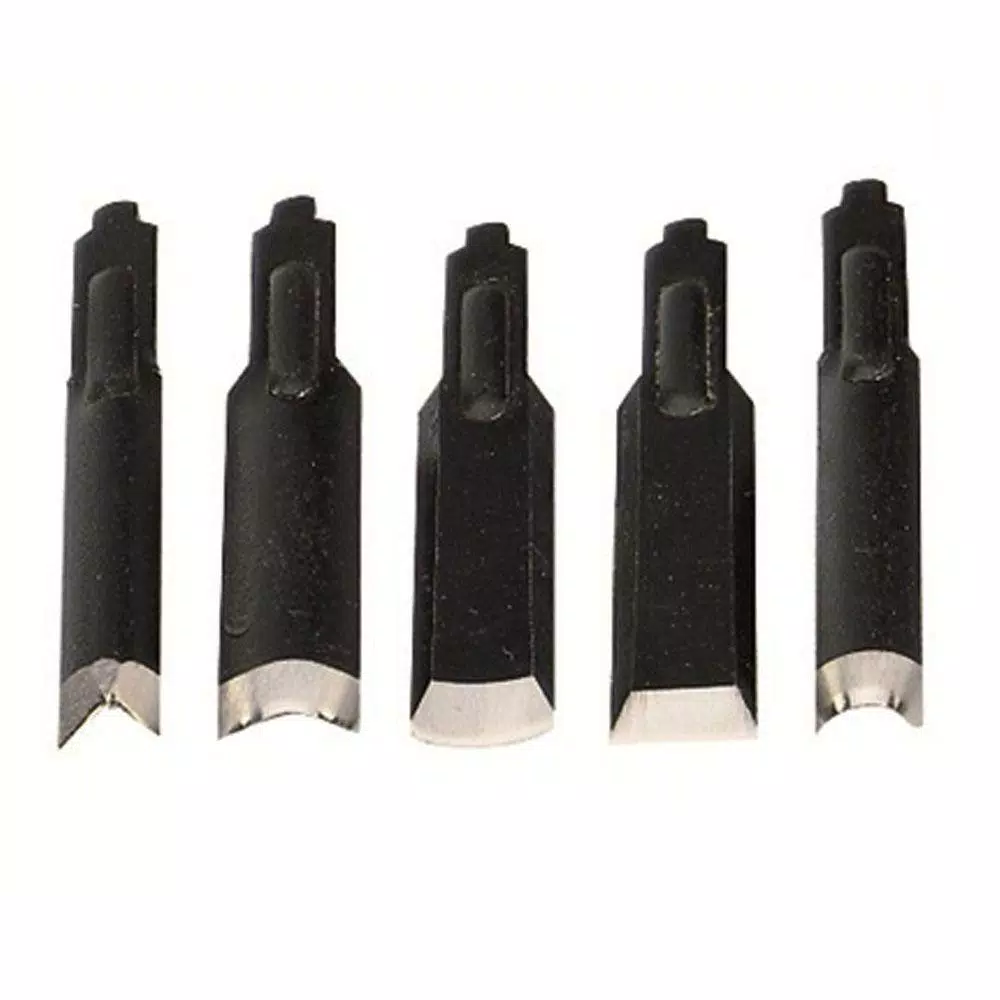 Proxxon 5-Piece Bi-Metal Carving Knife Set for SGM and MOS Power Carvers