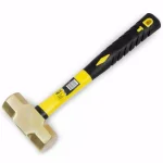 Stark 3 lb. Brass Sledge Hammer with Fiberglass Handle and Soft-Grip Rubber Cover thumbnail 3