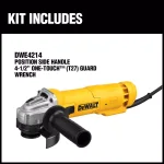 DeWalt DWE4214 4-1/2 in. 11 Amp Corded Angle Grinder, 11,000 RPM thumbnail 2