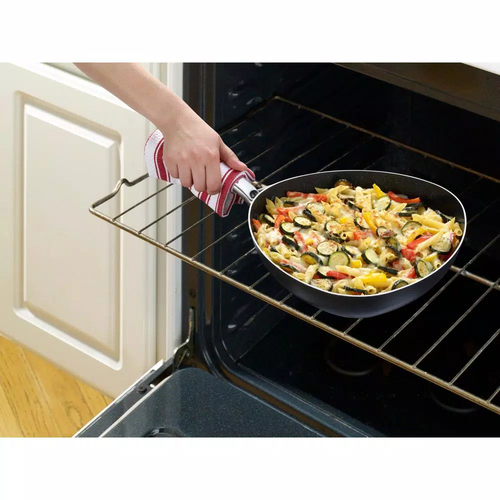 T-fal HeatMaster 4 Qt. Aluminum Nonstick Saute Pan, Gray