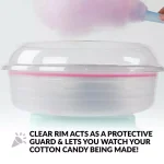 Nostalgia Retro Aqua Electric Cotton Candy Maker with 2 Reusable Cones thumbnail 6