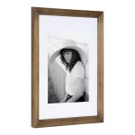 Kate and Laurel Bordeaux Natural Wood Gallery Wall Frame and Shelf Set, 10-Piece Rustic Decor Kit thumbnail 3