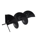 XtremepowerUS 4 in. Replacement Earth Auger Bit with 3/4 in. Round Shaft for Post Hole Machines thumbnail 3