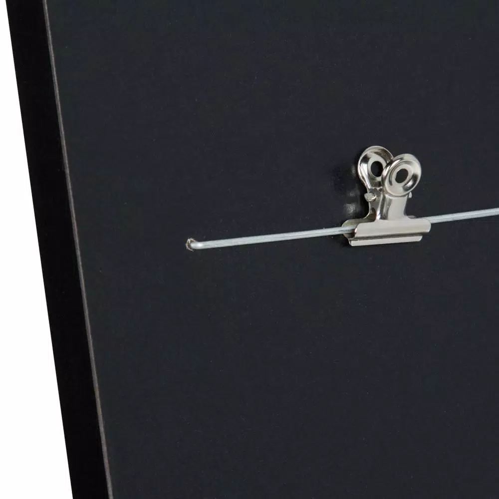 Kate and Laurel Erikson 48 in. Black Collage Picture Frame with Easel and Binder Clips