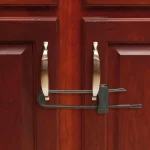 Safety 1st Double Door Slide Lock, Charcoal (2-Pack) thumbnail 3