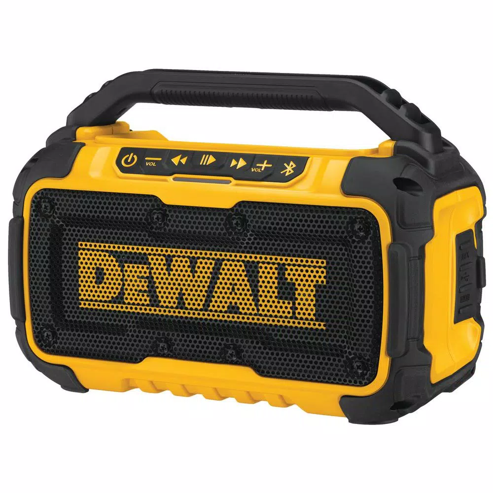 DEWALT 20V MAX Bluetooth Jobsite Speaker with 22 in. ToughSystem Tool Box Cooler Bundle