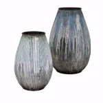 IMAX Robinson Blue Large Metal Amphora Floor Vase thumbnail 2