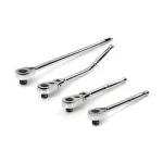 TEKTON 1/2 in. Drive Quick-Release Ratchet Set, 4-Piece, 90-Tooth Flex Head thumbnail 1