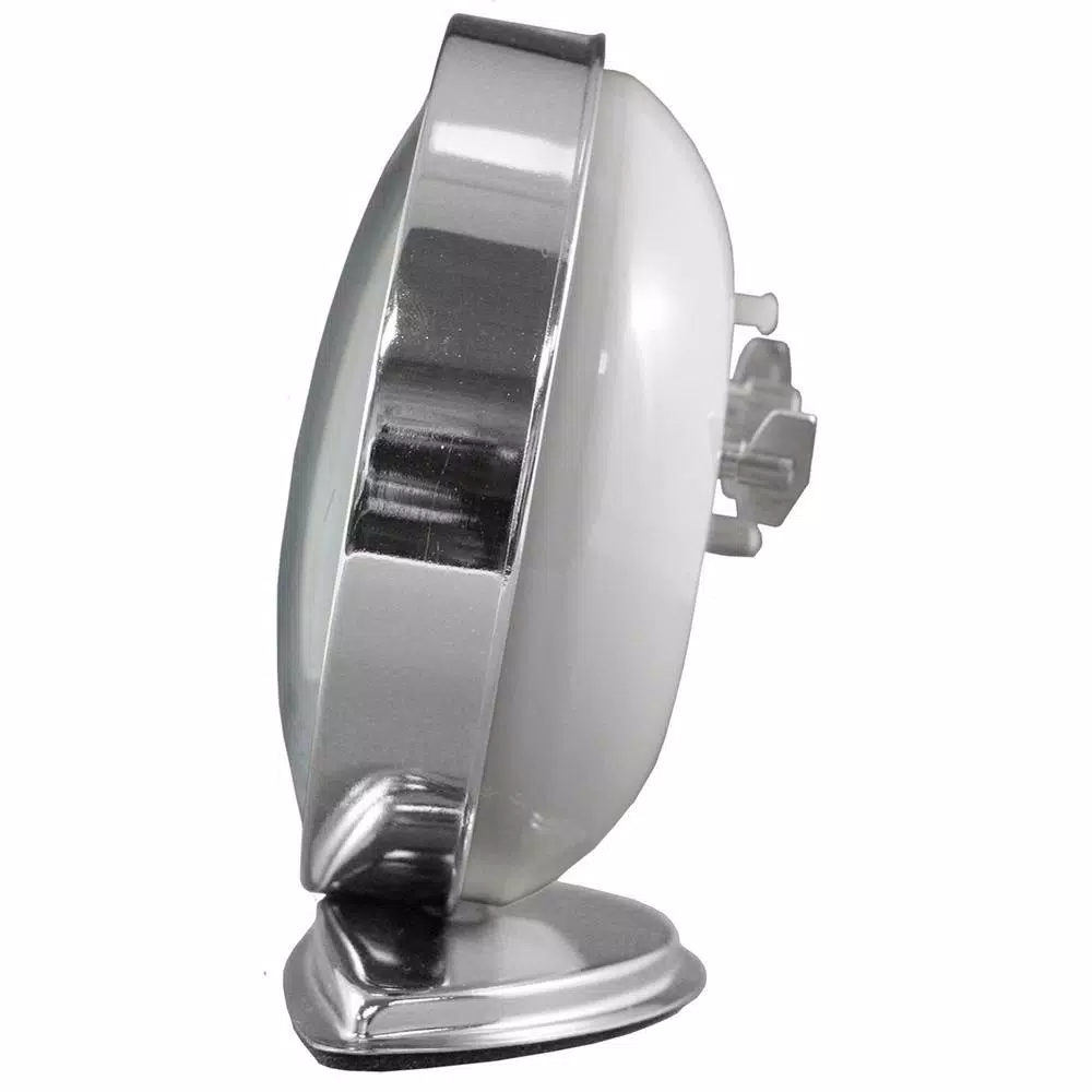 Equity by La Crosse 5.50 in. Round Chrome Wind-Up Bell Alarm Clock with Luminous Hands