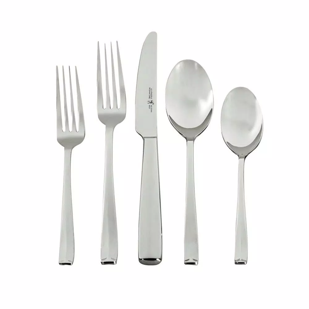 J.A. HENCKELS INTERNATIONAL Henckels International Lani 65-Piece 18/10 Stainless Steel Flatware Set, Service for 12
