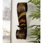 LITTON LANE 19 in. Scrolled Iron Candle Sconces with Metallic Brown Finish (Pair) thumbnail 8