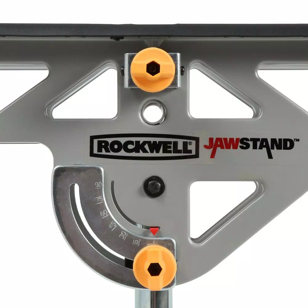 Rockwell JawStand Multi-Use Work Station - Portable Support Stand with Built-in Clamp for Miter and Table Saws