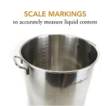 Gas One 64 Qt. Stainless Steel Brew Kettle Set with Tri-Ply Aluminum Bottom and Spigot thumbnail 4