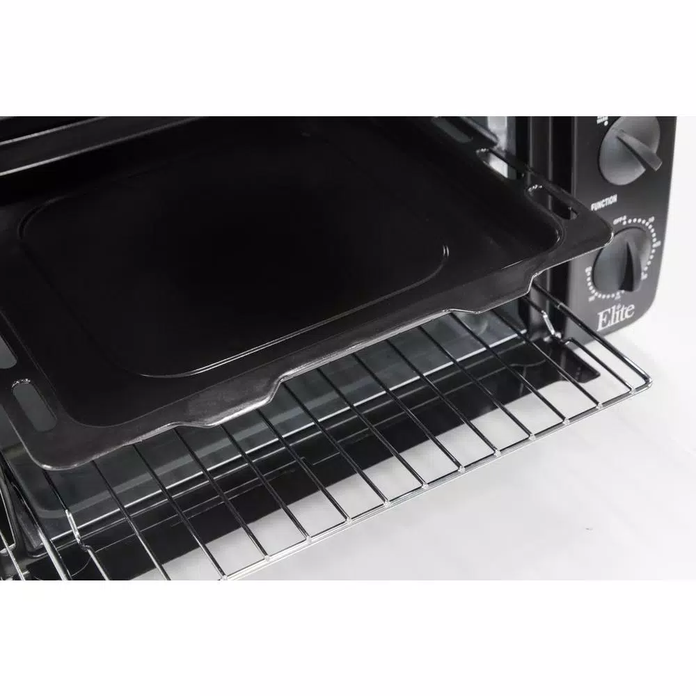 Elite Platinum 8-in-1 Multi-Function Convection Toaster Oven with Rotisserie and Griddle, 0.8 cu. ft.