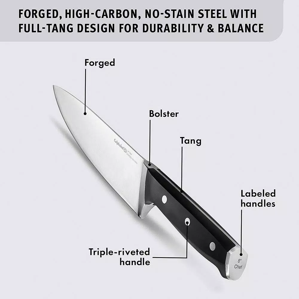 Calphalon Classic 12-Piece Self-Sharpening Cutlery Knife and Block Set with SharpIN Technology