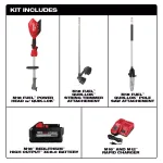 Milwaukee M18 FUEL 18V Brushless Cordless String Trimmer Kit with 10 in. Pole Saw Attachment thumbnail 2