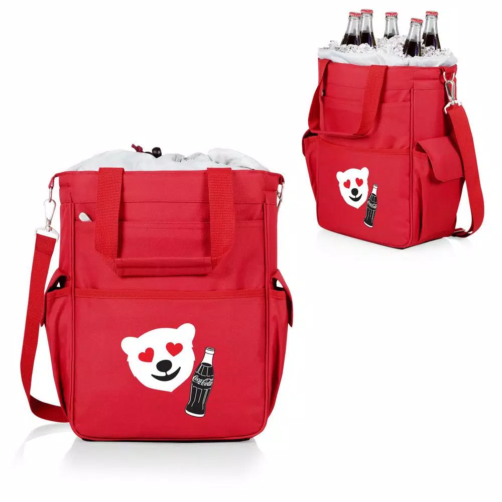 ONIVA Coca-Cola Activo Red Emoji Design Insulated Tote Cooler, 36 oz.