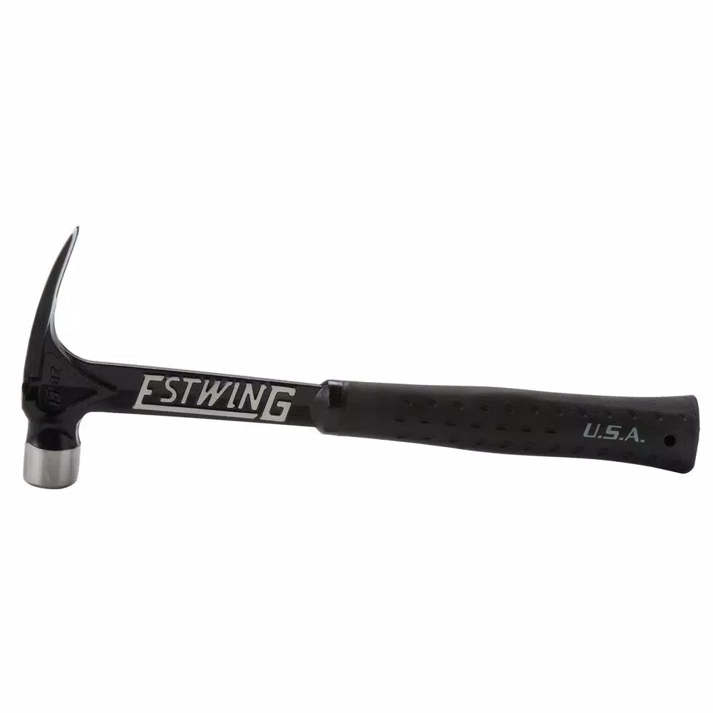 Estwing 15 oz. Ultra Short Handle Rip Claw Hammer with Black Vinyl Shock Reduction Grip