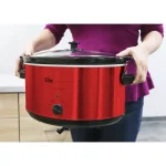 Elite Platinum 8.5 Qt. Red Slow Cooker with Removable Stoneware Pot thumbnail 2