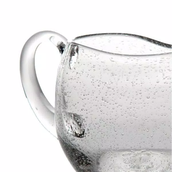 Abigails St. Remy 48 fl. oz. Handblown Bubble Glass Pitcher, Clear