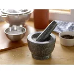 Fox Run 5.5 in. Granite Mortar and Pestle Set, Gray Stone Kitchen Accessory thumbnail 4