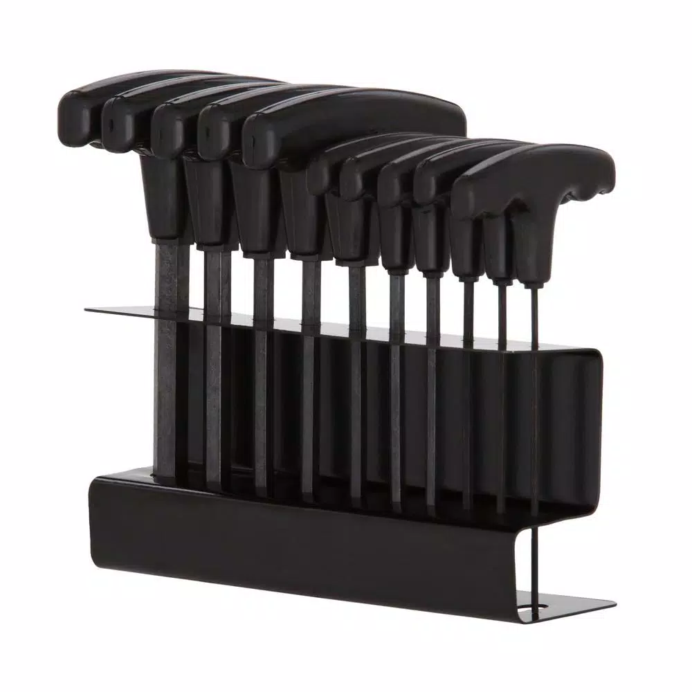 Performance Tool 10-Piece Metric T-Handle Hex Key Set with Storage Tray